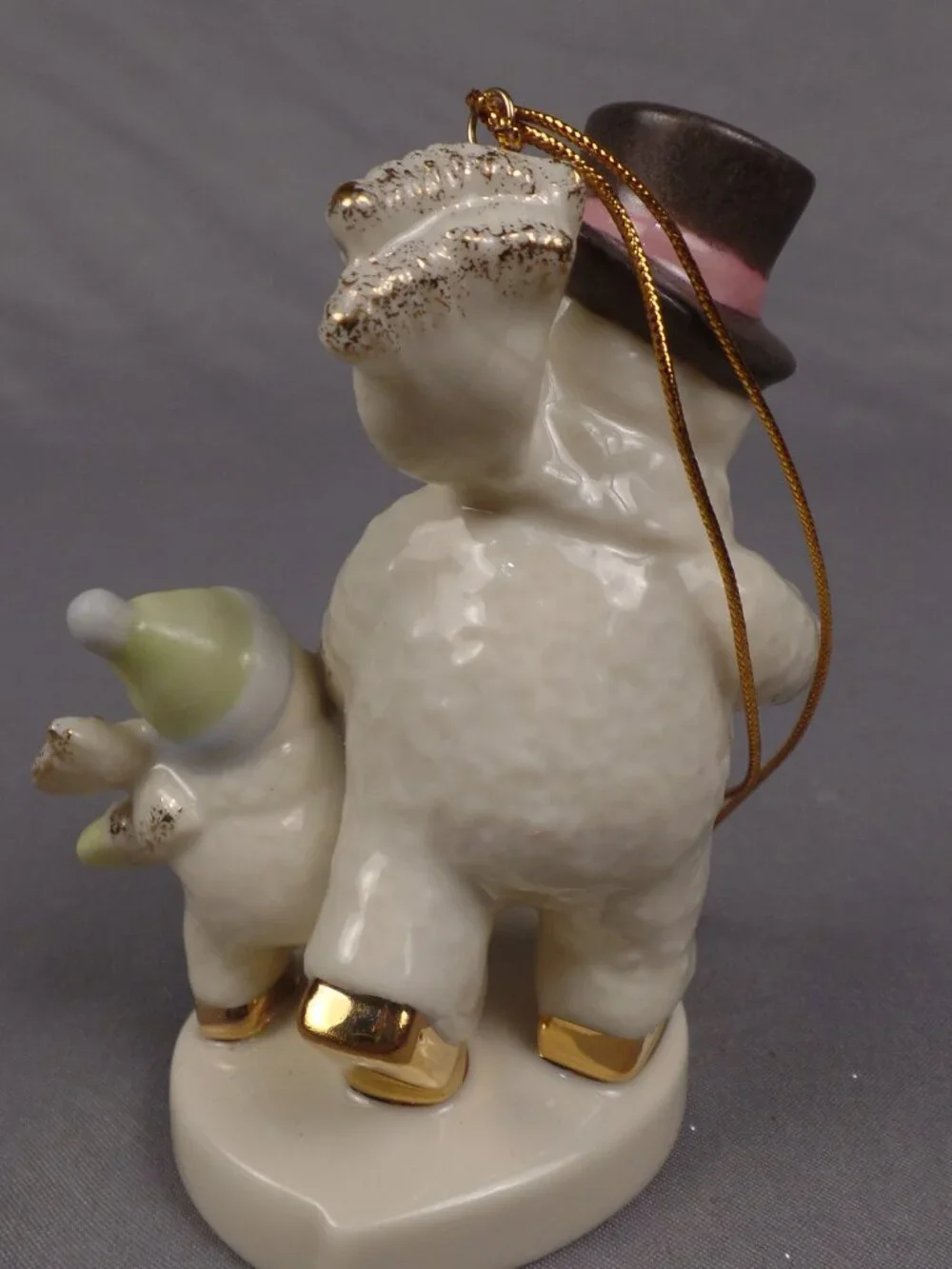 Lenox Ornament Snowman Practice Makes Perfect Exclusive Edition Ice Skaters 2000